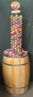 Barrel stand of Lollipops